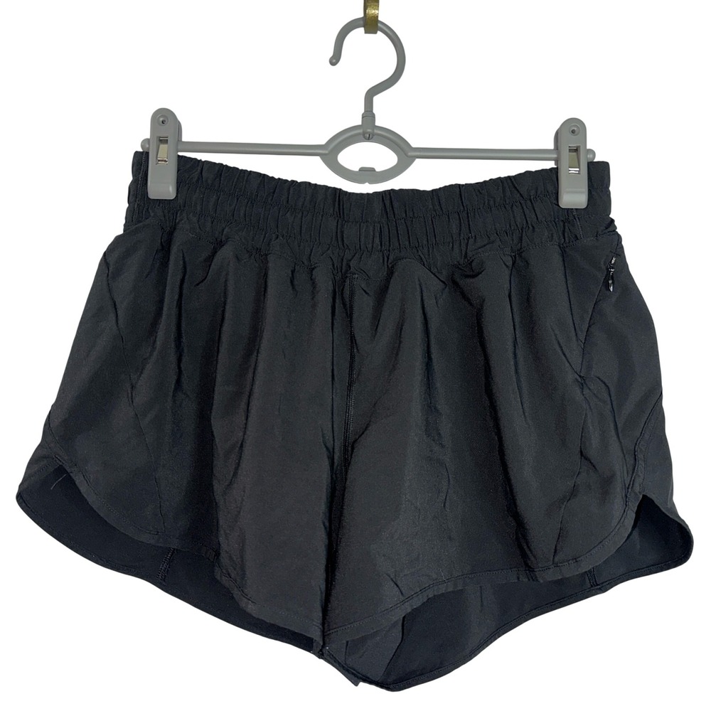 HeyNuts Womens Essential Workout Shorts Black Size XL 14 Running Athletic Pocket